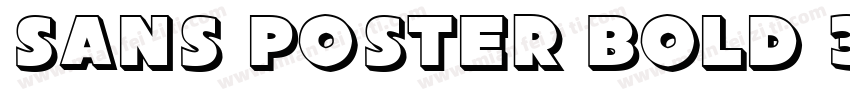 Sans Poster Bold 3D JL字体转换